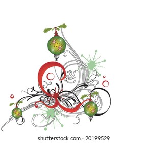 Illustration of a Christmas background