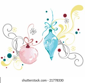 Illustration of a Christmas background