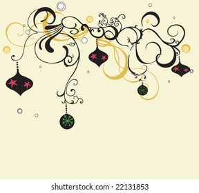 Illustration of a Christmas background