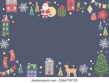 illustration of Christmas background material
