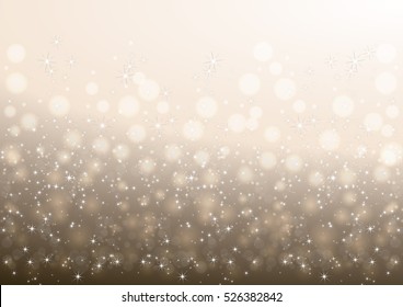 Illustration of Christmas background with stars and glitters
