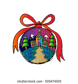  Illustration of Christmas Ball