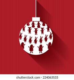 Illustration of Christmas ball. Vector