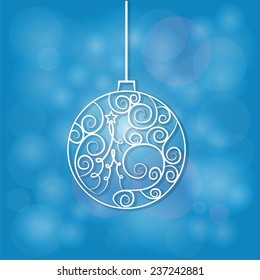 Illustration of Christmas ball. Vector