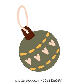 Ilustração de uma Balança de Natal. Vetor.