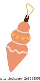 Ilustração de uma Balança de Natal. Vetor.