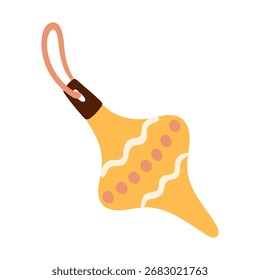 Ilustração de uma Balança de Natal. Vetor.