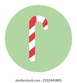 Illustration of christmas candy cane