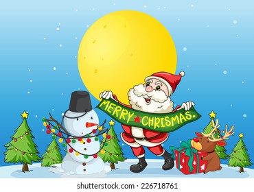 illustration of a christmas card