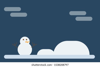 illustration of christmas flat background