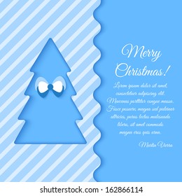 Illustration of Christmas Greeting Card. Vector design
