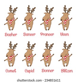 Illustration of christmas greeting card. Vector