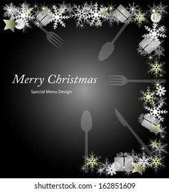 illustration for Christmas menu