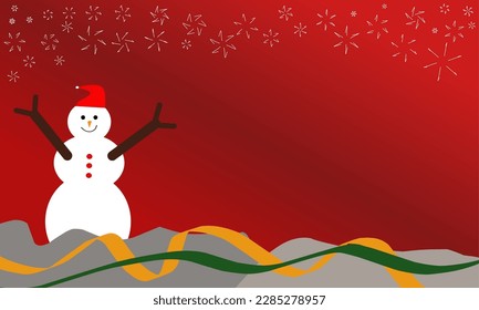 Illustration of christmas and new year background