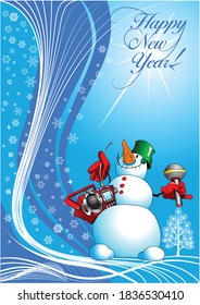 Illustration for Christmas and New Year. Vector and illustration