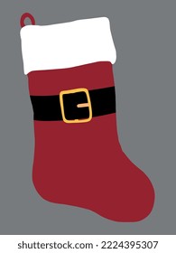 Illustration of christmas sock vector