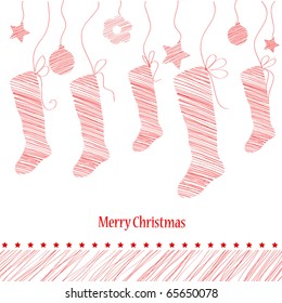 illustration of christmas socks