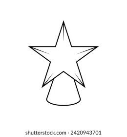 The Illustration of Christmas Star