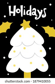 Illustration of a Christmas tree