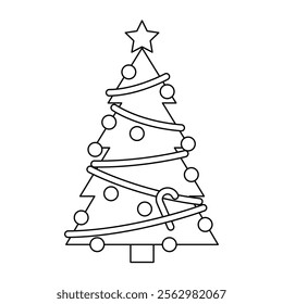 The Illustration of Christmas Tree