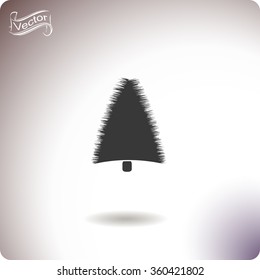 Illustration of Christmas tree. 