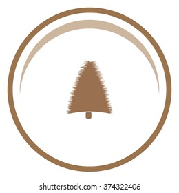 Illustration of Christmas tree. 