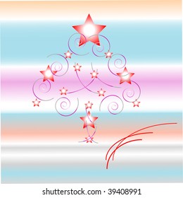 Illustration of Christmas tree