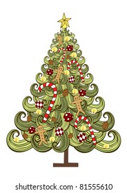 illustration Christmas tree