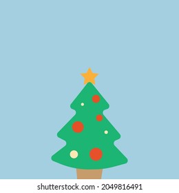 Illustration of the Christmas tree. Vector design