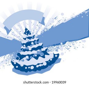ilustración de fondo vectorial de navidad