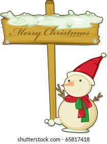 illustration of Christmas wishes on a white background
