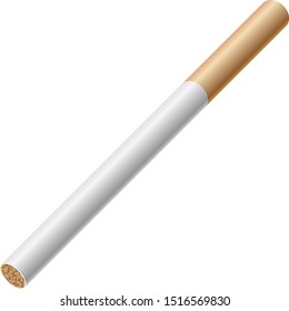 Illustration of a cigarette before lighting