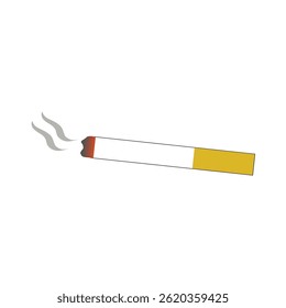 illustration of a cigarette on a white background