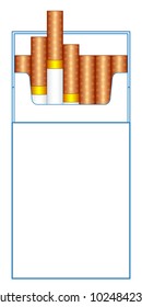 Illustration of the cigarette pack template