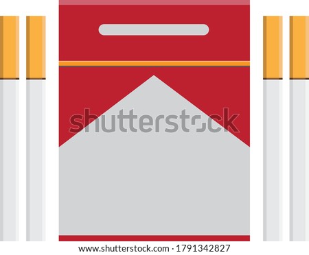 Illustration of cigarettes Design vector Template 