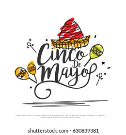 Illustration Of Cinco De Mayo Celebration Background.