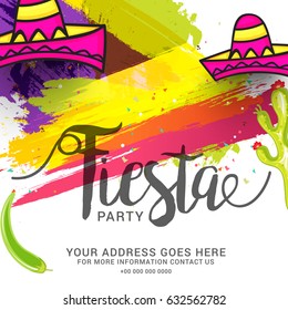 Illustration Of Cinco De Mayo Celebration Background.