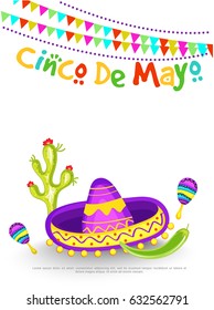 Illustration Of Cinco De Mayo Celebration Background.