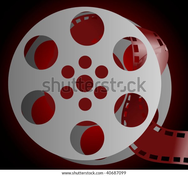 Illustration Cinema Projector Brown Shade Stock Vector (Royalty Free ...