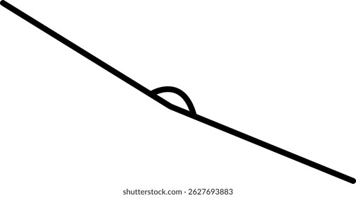 Ilustración de un ángulo de arco circular