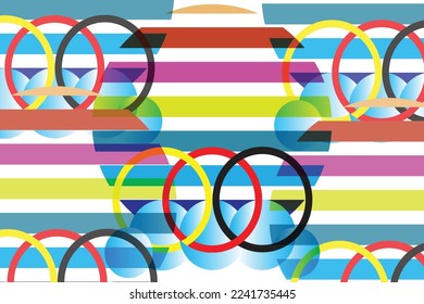 illustration of circle background. shadow. color