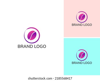 ILLUSTRATION CIRCLE COFFEE BEAN LOGO DESIGN VECTOR GOOD FOR COFFEE SHOP, BRAND COFFEE