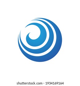 Illustration circle modern technology abstract sign logo design template