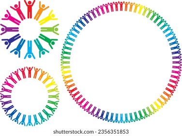 Illustration of a circle of people