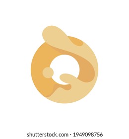 icono o logotipo de círculo de ilustraciones y ondas. EPS 10