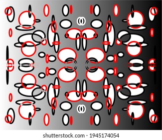 La ilustración rodea el vector de color gradiente.
