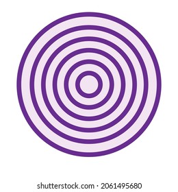 Illustration circles pattern on purple background.