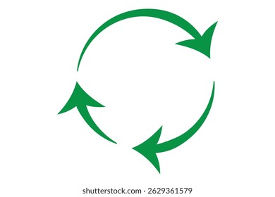 illustration of a circular arrow or recycle EPS 10