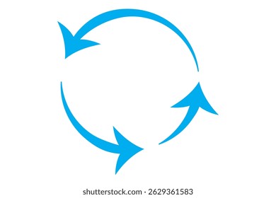 ilustración de una flecha circular o reciclar EPS 10