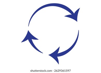ilustração de uma seta circular ou reciclar EPS 10